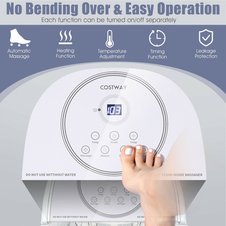 ES10031US:  Foot Spa Bath Massager with 3-Angle Shower