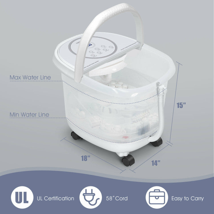 ES10031US:  Foot Spa Bath Massager with 3-Angle Shower