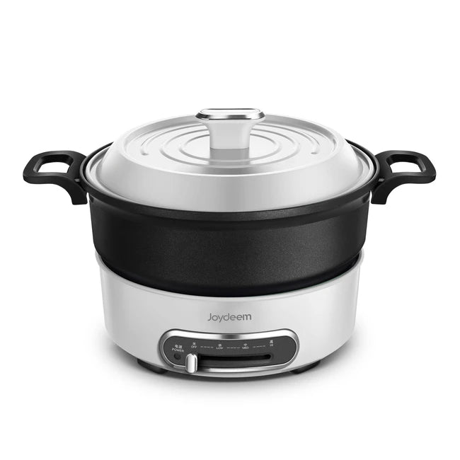 JOYDEEM JD-3702W] Multi-function Cooking Pot, Coconut Milk White, 3-speed  Precise Temperature Control