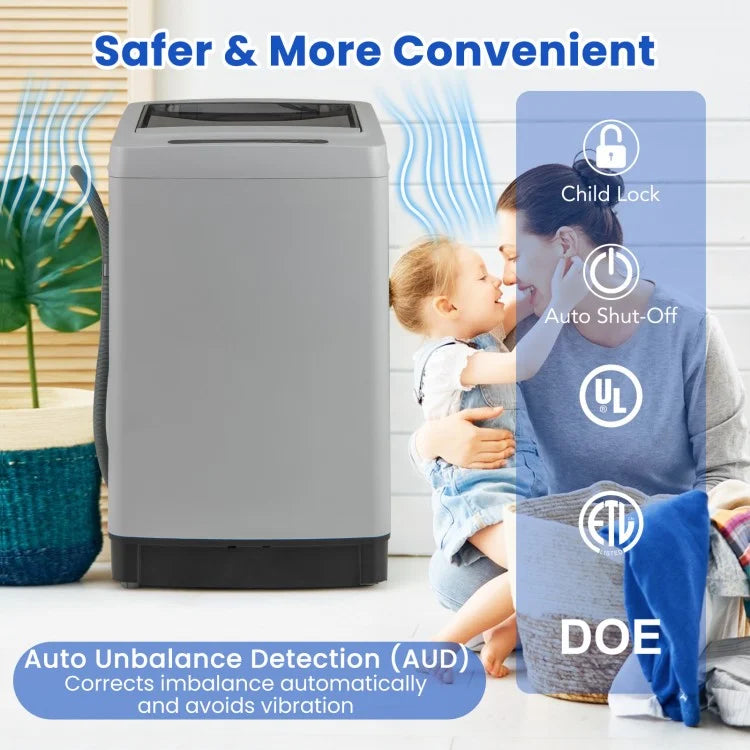 🌟 2合1全自动洗衣机 & 脱水机 CW-937842561 – 小巧强大,洁净速干!🌟