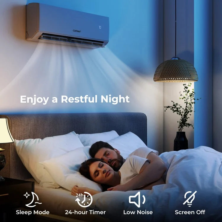 UltrEco系列 18000 BTU 2区 22 SEER2 迷你分体式空调 带Wifi 功能 带热泵