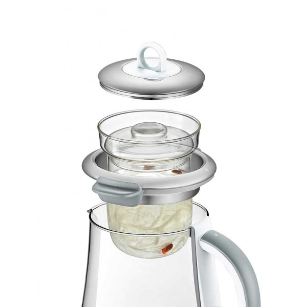 BUYDEEM K2683 Health-Care Beverage Tea Maker and Kettle, 9-in-1 Programmable Brew Cooker Master, 1.5 L