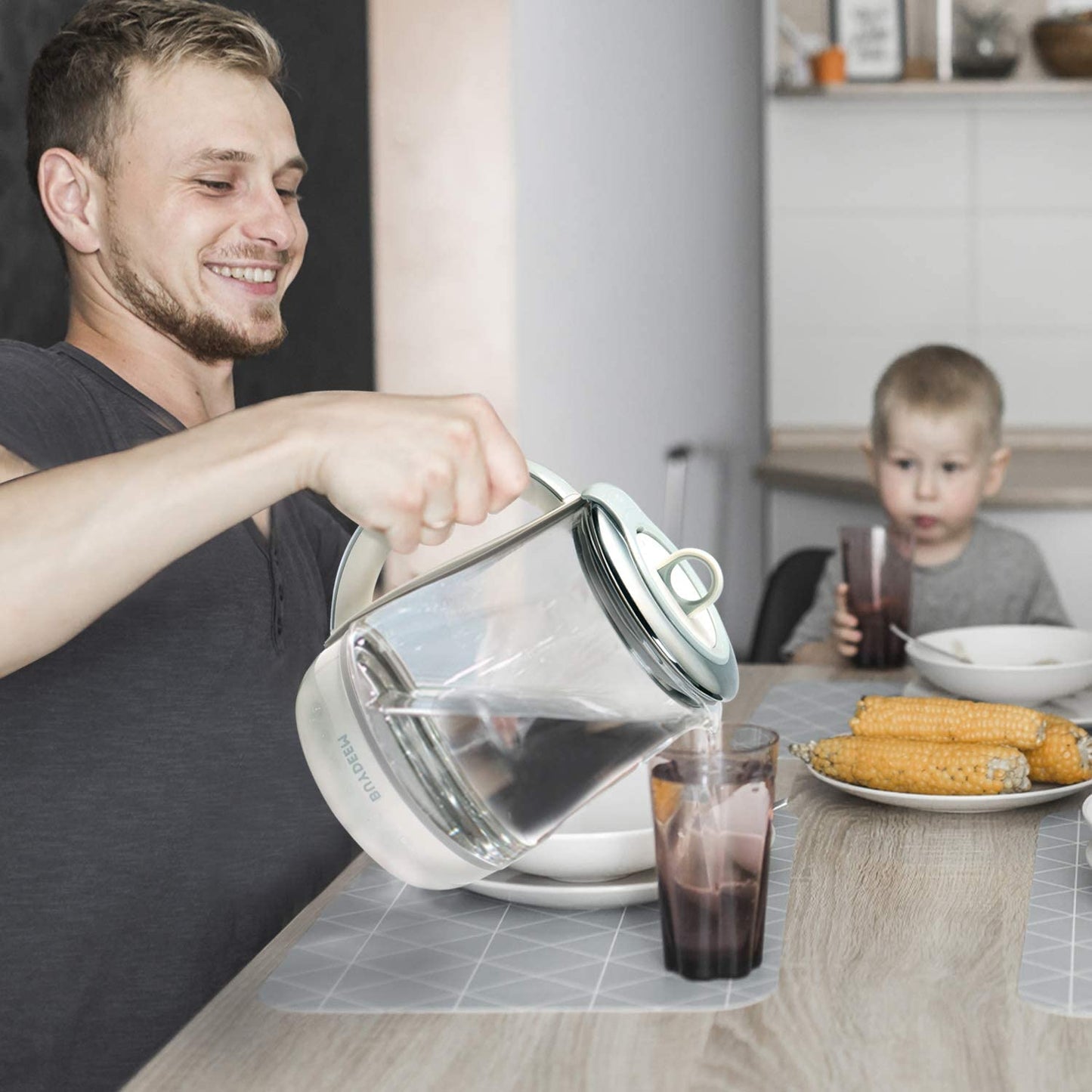 BUYDEEM K2683 Health-Care Beverage Tea Maker and Kettle, 9-in-1 Programmable Brew Cooker Master, 1.5 L