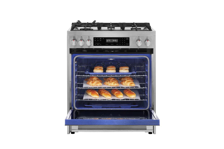 ROBAM Gas Range 7GG10, 30", Slide-in, Gas or Propane, with 5.0 cu. Ft. oven