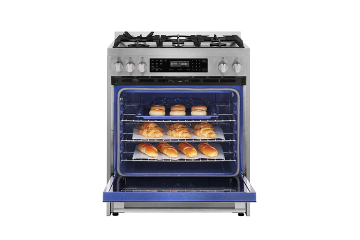 ROBAM Dual Fuel Range 7MG10, 30", Slide-in, Gas or Propane, with 5.0 cu. Ft. oven