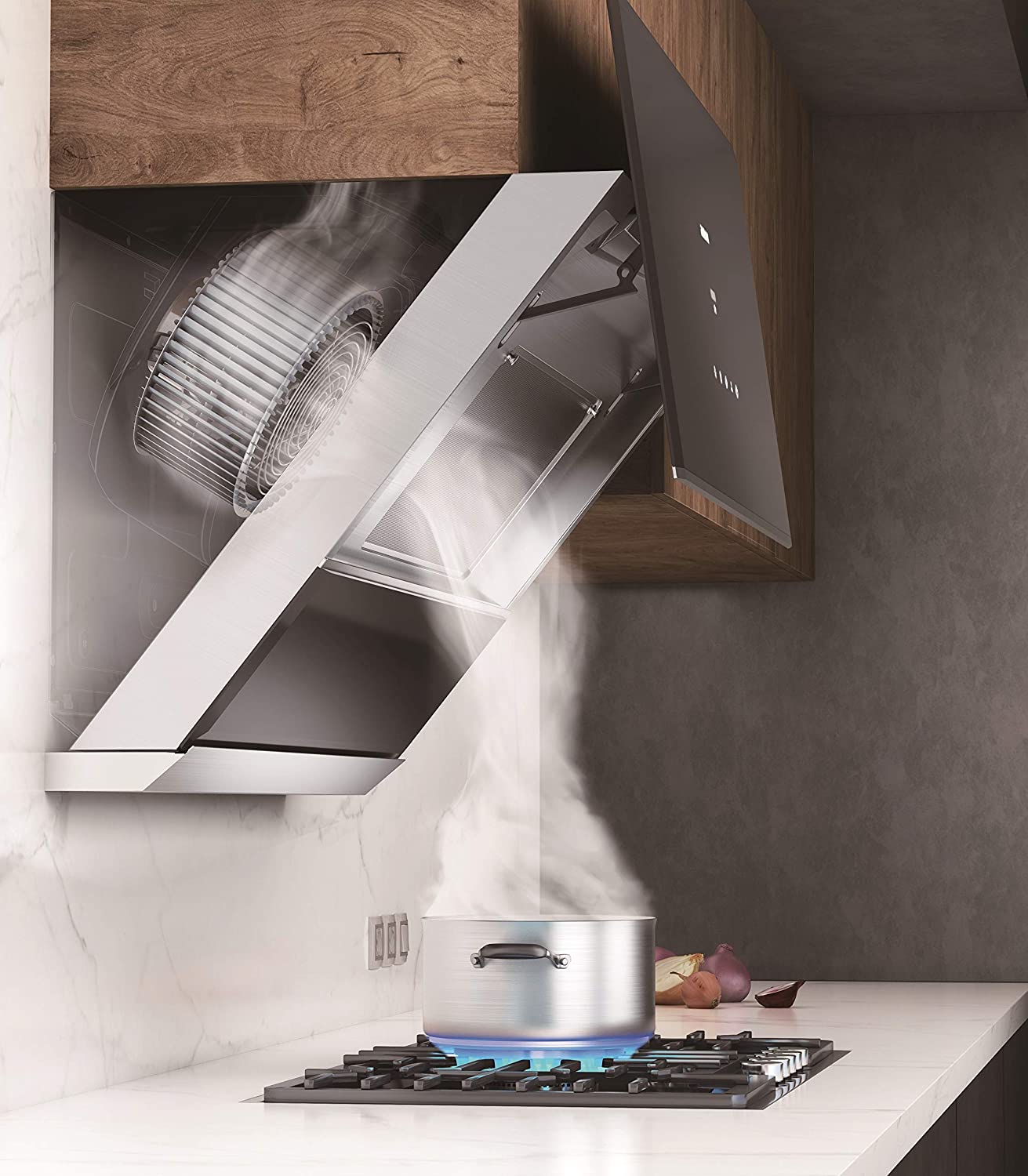 ROBAM Range Hood A671| 950 CFM| Under-Cabinet or Wall Mount| 30 inch| Hands-Off Operation