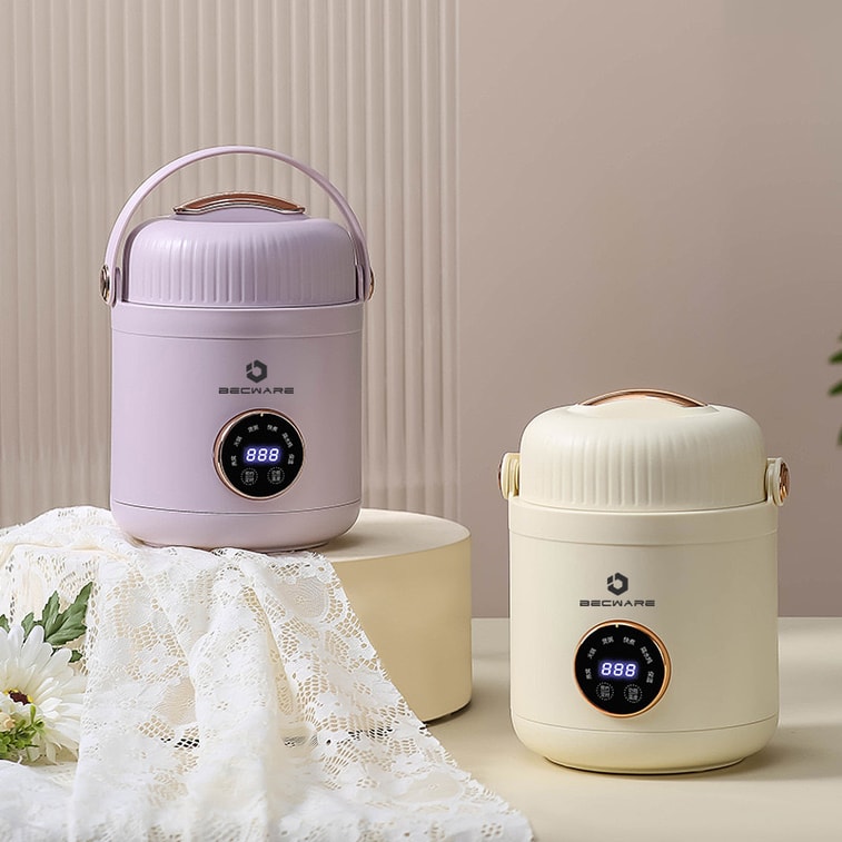 BECWARE 电炖锅 BW-SP12,隔水电炖盅 陶瓷内胆 1200ml 白色