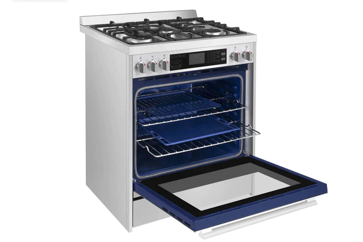 ROBAM Dual Fuel Range G517K, 30", Slide-in, Gas or Propane, with 5.0 cu. Ft. oven