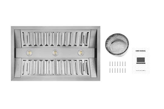 IN-R300: HAUSLANE Convertible Built-in Range Hood (21" Deep)