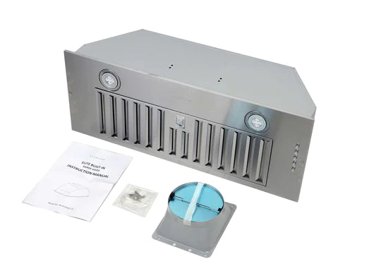 HAUSLANE IN-R100 Built-in Range Hood|  30 inch| Stainless Steel