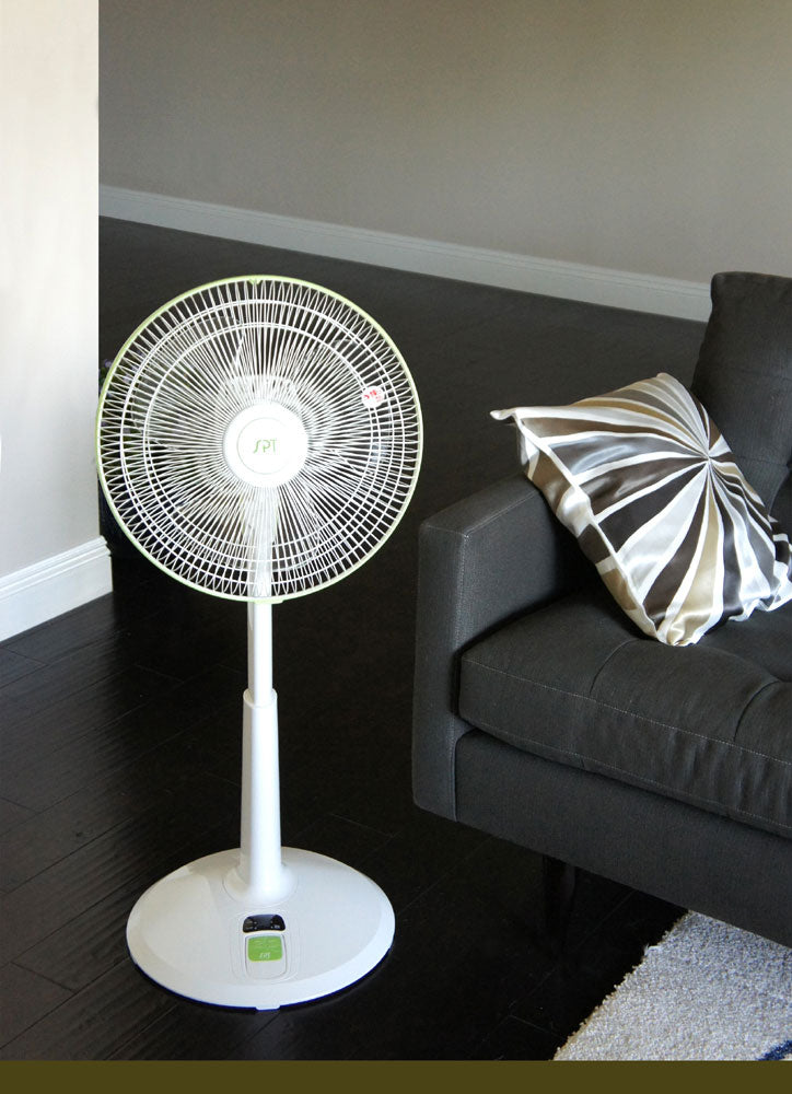 SPT SF-1469 Stand Fan – 14", DC Motor, 28W Energy Saving, Remote, UL Listed