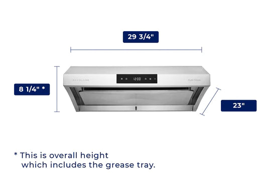 HAUSLANE UC-PS38 Range Hood| Ducted Under Cabinet| 30"|950 CFM