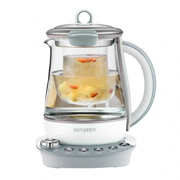 BUYDEEM K2683 Health-Care Beverage Tea Maker and Kettle, 9-in-1 Programmable Brew Cooker Master, 1.5 L
