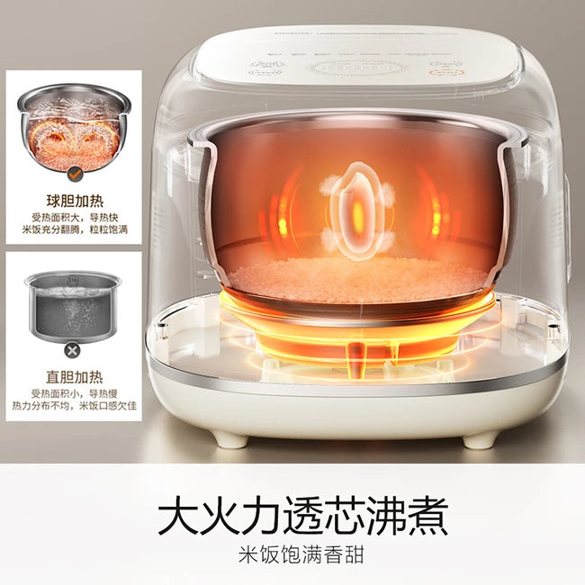 Joydeem 电饭煲 DFB-D300,0 涂层不锈钢内胆,乳白色,3L