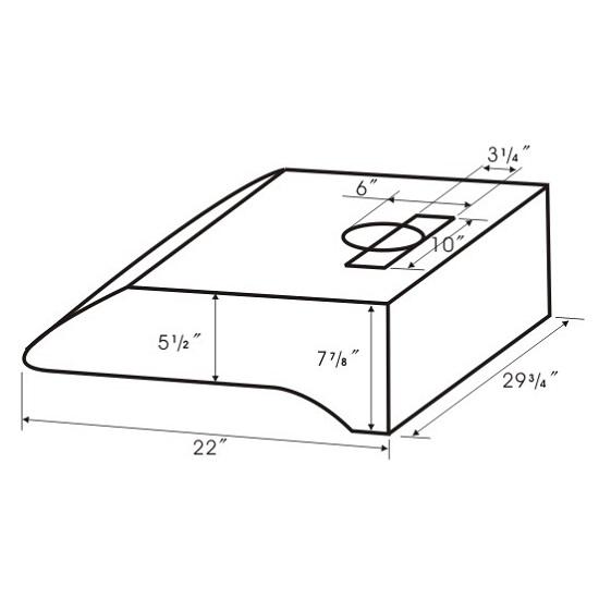 Crown AC30 Range Hood – 30", 750 CFM, Auto-Clean, Stainless Steel