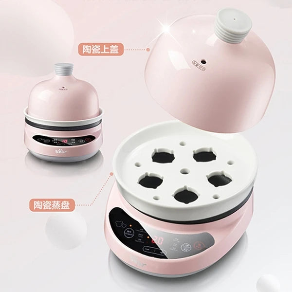[BEAR ZDQ-B05C1] 煮蛋器|时间|粉色|多功能食品补充剂|陶瓷材料