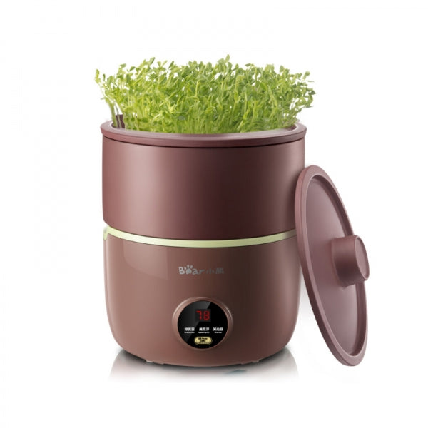 [BEAR DYJ-B01C1] Household Automatic Bean Sprouts| Purple Sand Ceramic Pot