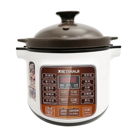 [TIANJI DGD40-40LD] BLACK EARTH STEW POT| 4.0 Liter| Timing| Multiple Functions