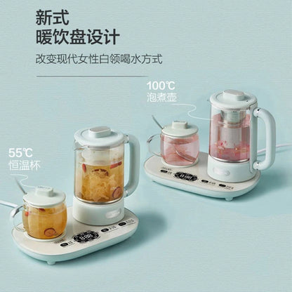 [BEAR YSH-C06N1] Health Kettle| Electric Kettle| Capacity :600ml+300ml| Two-In-One Brewing And Warm Drinking, Adjustable Insulation