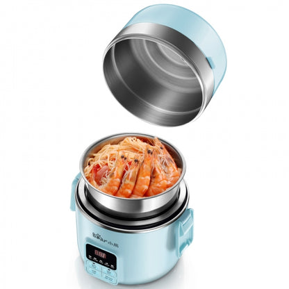 [Bear DFH-B20J1] Lunch Box| Mini Rice Cooker| 2L| Electric Hot Pot| Plug-in Electric Steaming Heating