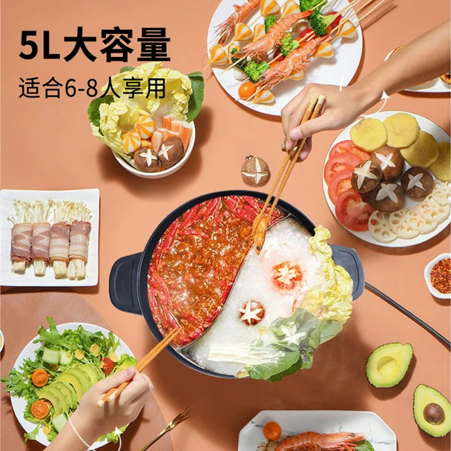 Multi function outlet hot pot