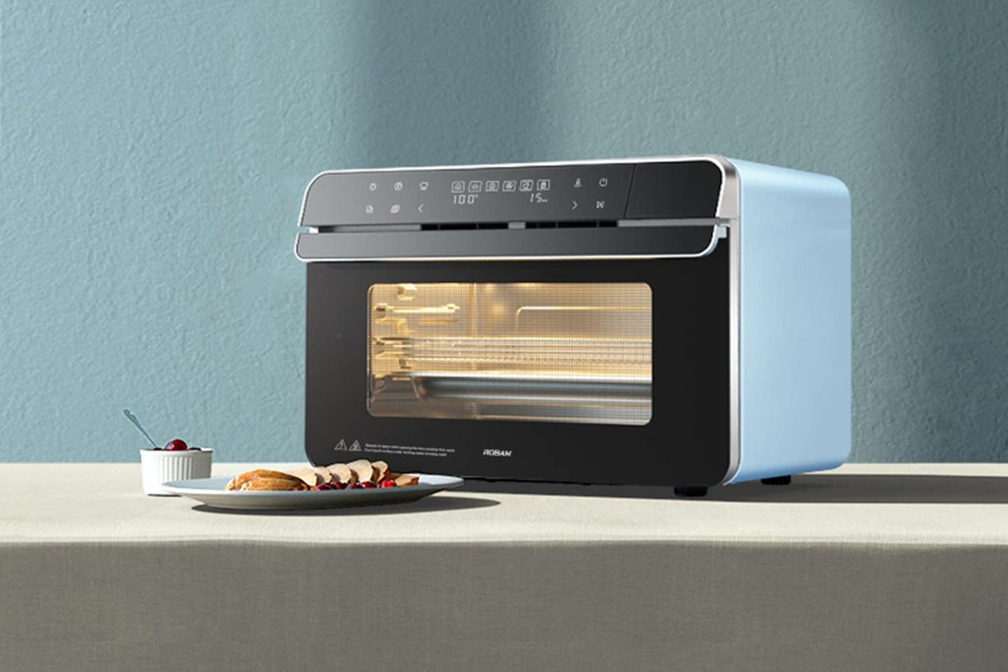 ROBAM 20-in-1 R-BOX CT763(Steam oven),Countertop Convection Oven,Air Fry,Grill,Bake & Steam,Wide Temperature Precision,Ergonomic Design