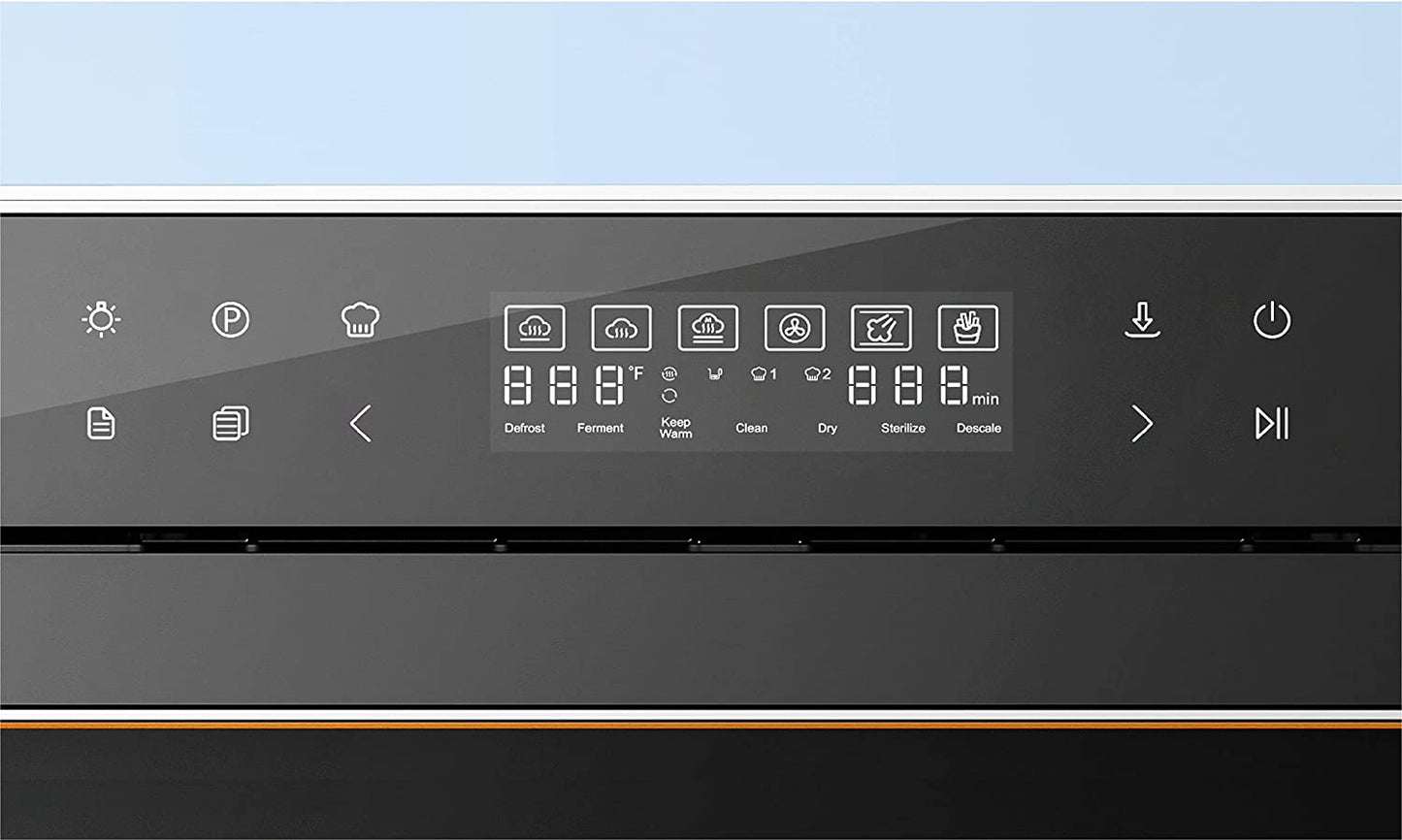 ROBAM 20-in-1 R-BOX CT763(Steam oven),Countertop Convection Oven,Air Fry,Grill,Bake & Steam,Wide Temperature Precision,Ergonomic Design