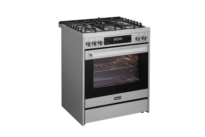 ROBAM Gas Range 7GG10, 30", Slide-in, Gas or Propane, with 5.0 cu. Ft. oven