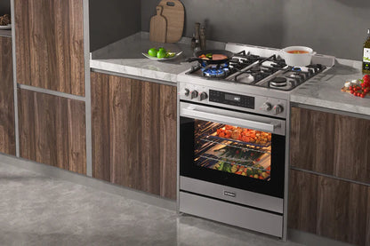 ROBAM Dual Fuel Range 7MG10, 30", Slide-in, Gas or Propane, with 5.0 cu. Ft. oven
