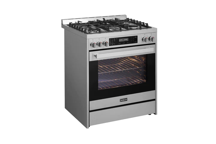 ROBAM Dual Fuel Range 7MG10, 30", Slide-in, Gas or Propane, with 5.0 cu. Ft. oven