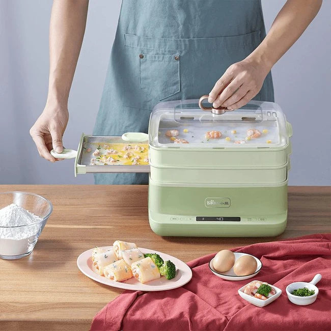 🔥 Bear Multi-Function Home Steamer CFJ-A80B2 – Ideal for Rice Rolls & Dim Sum 🔥
