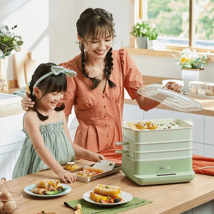 🔥 Bear Multi-Function Home Steamer CFJ-A80B2 – Ideal for Rice Rolls & Dim Sum 🔥