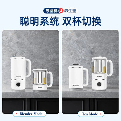 Joydeem Soybean Milk Maker JD-PB8200, Fully Automatic Cleaning, No Filtering, Bass Noise Reduction Multi-function Menu, White