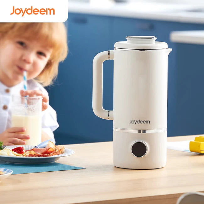 Joydeem Soybean Milk Maker JD-PB8200, Fully Automatic Cleaning, No Filtering, Bass Noise Reduction Multi-function Menu, White