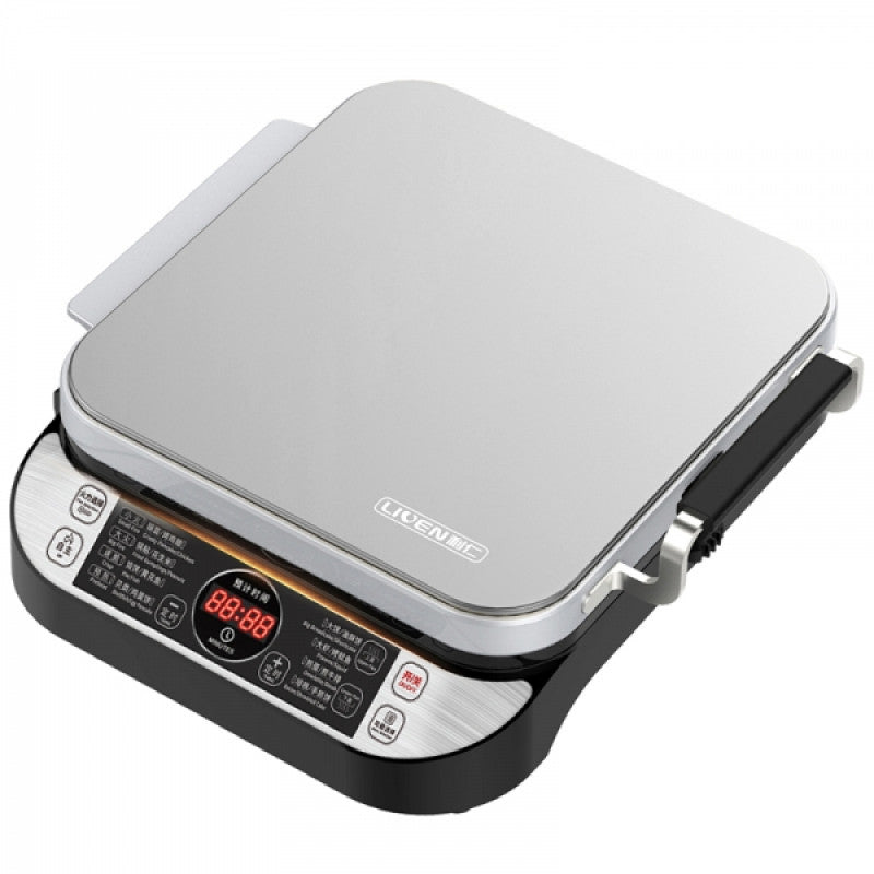[LIVEN LR-FD431] Electric Skillet| double-sided heating| timing| deepened baking pan| upper and lower plates can be removed