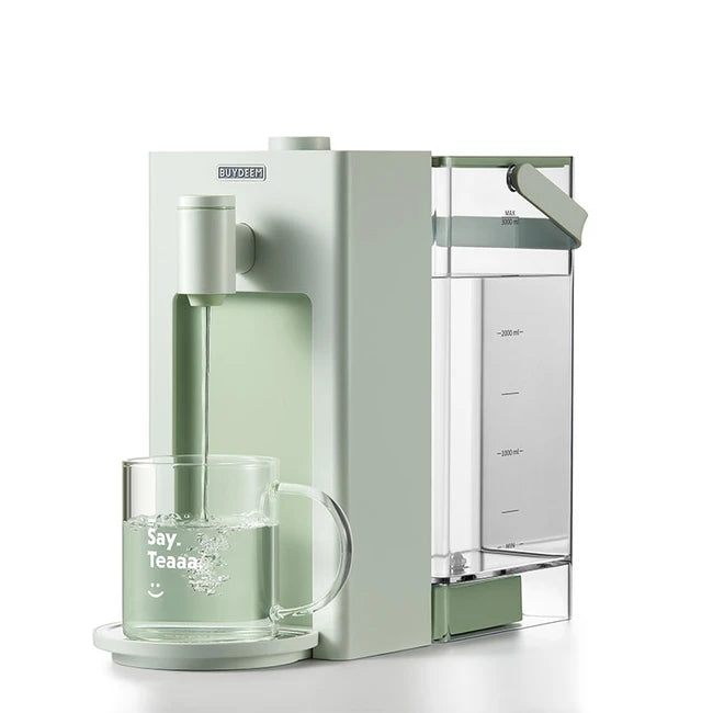 Buydeem S9013/23: Desktop Instant Hot Water Dispenser, Tea Maker, Milk Artifact, Light Shirt Green/Grey,3L