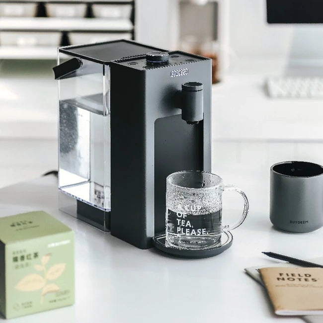 Buydeem S9013/23: Desktop Instant Hot Water Dispenser, Tea Maker, Milk Artifact, Light Shirt Green/Grey,3L