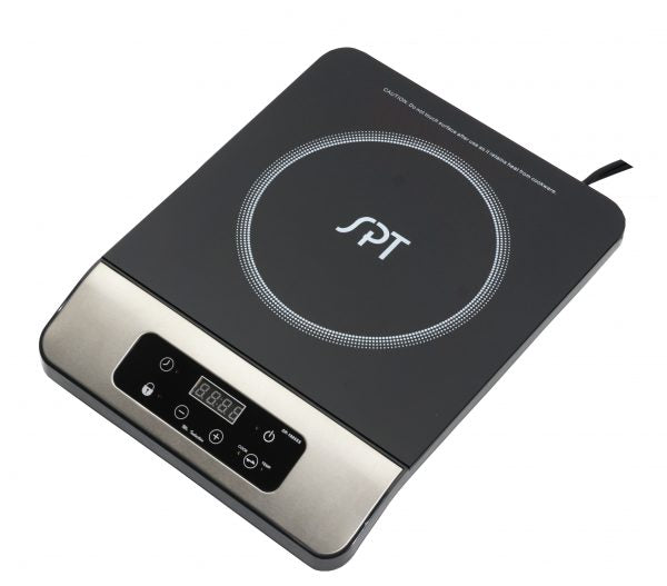 SPT SR-1885SS：1650W 电磁炉，黑色，微晶陶瓷盘，自动锅检测
