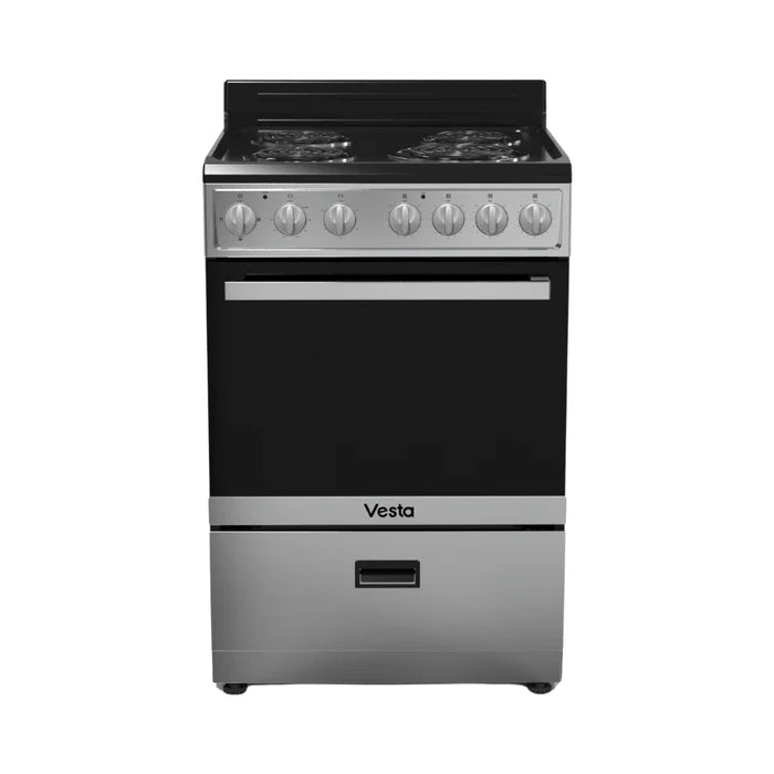 Vesta North Dakota 24" Silver Electric Range | ZHLSHOP