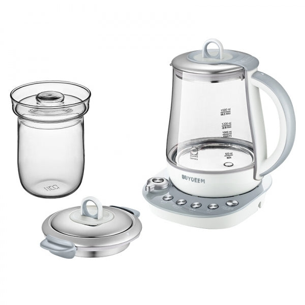BUYDEEM K2683 保健饮料茶壶和水壶，9 合 1 可编程冲泡器，1.5 升