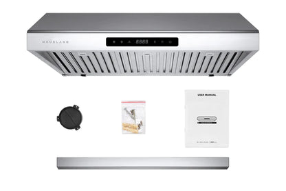 UC-PS10: Hauslane Range Hood, Ducted Under Cabinet, 30", Stainless Steel