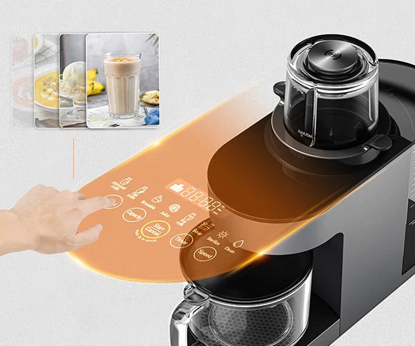 [JOYOUNG L12-Y521] High-speed Blender| 1.0 Liter| Fully Automatic Soy Milk Maker| Glass Blender Cold and Hot with 8 Functions| Self-cleaning